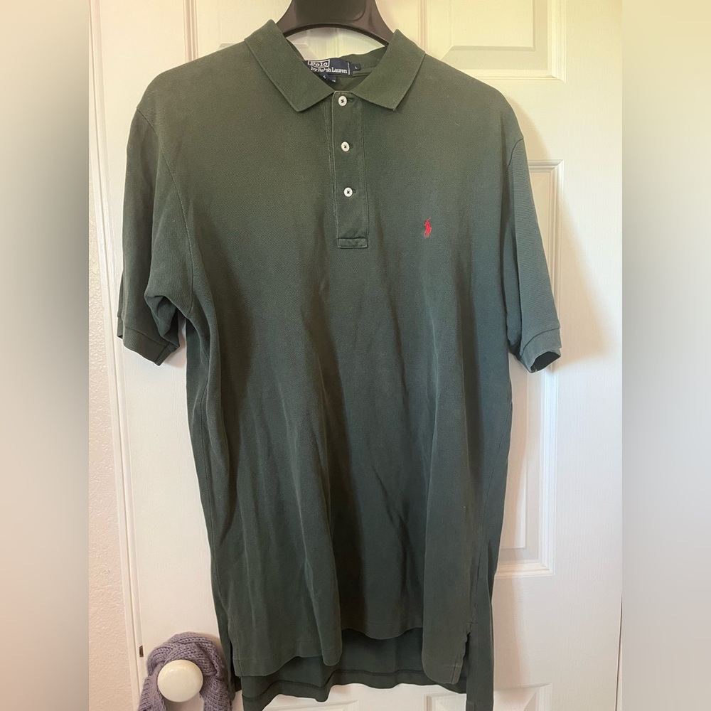 polo by Ralph Lauren vintage 90’s men’s dark green short sleeve polo shirt